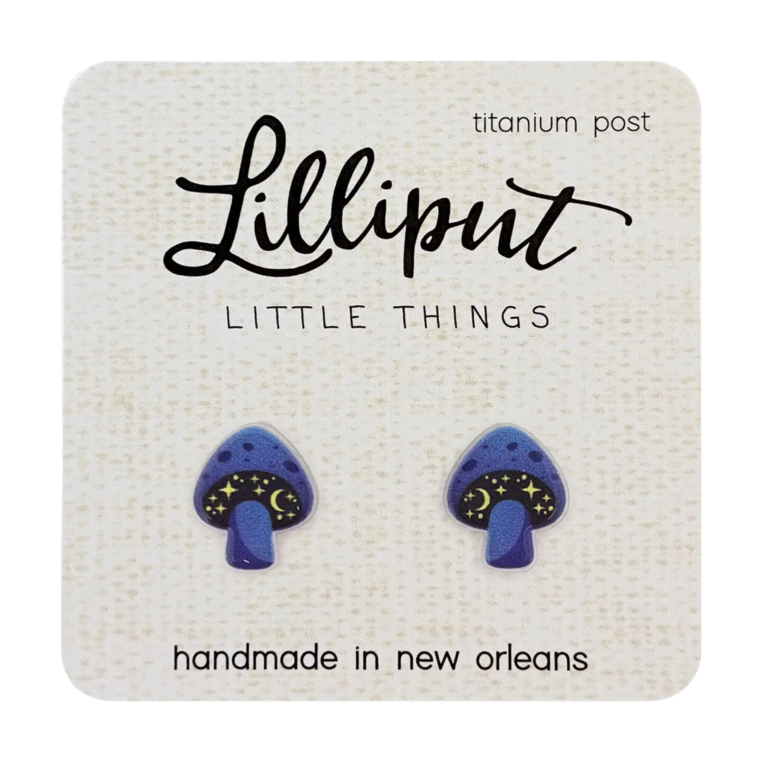Cosmic Mushroom Earrings