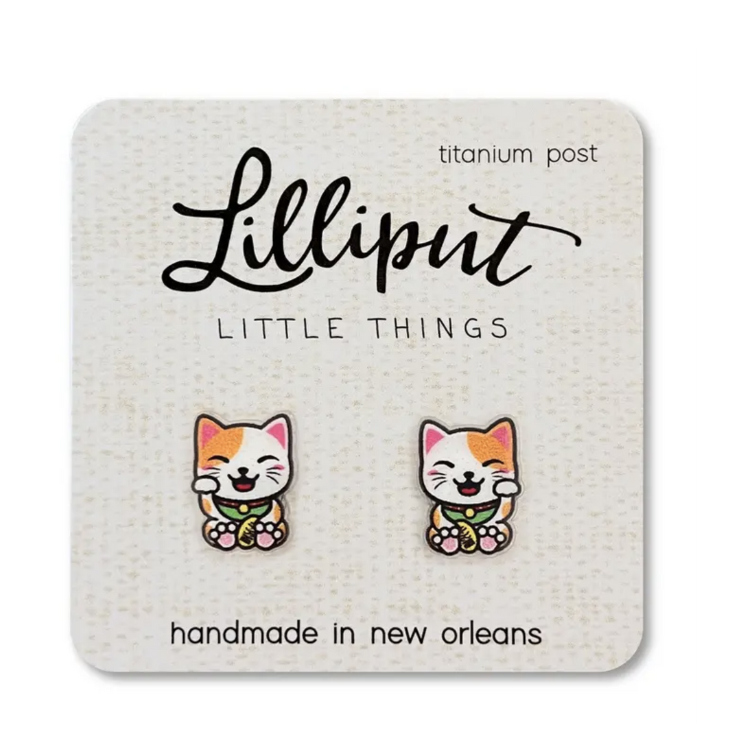 Lucky Cat Earrings