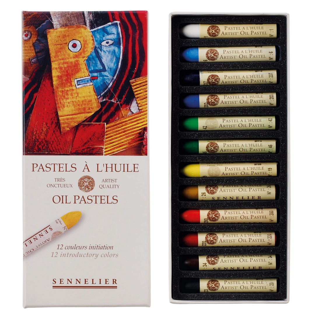 Sennelier Oil Pastel 12-Color Set