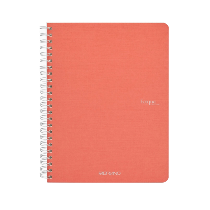 Fabriano Ecoqua Orig Spiral Notebook, A5, Blank, Flamingo