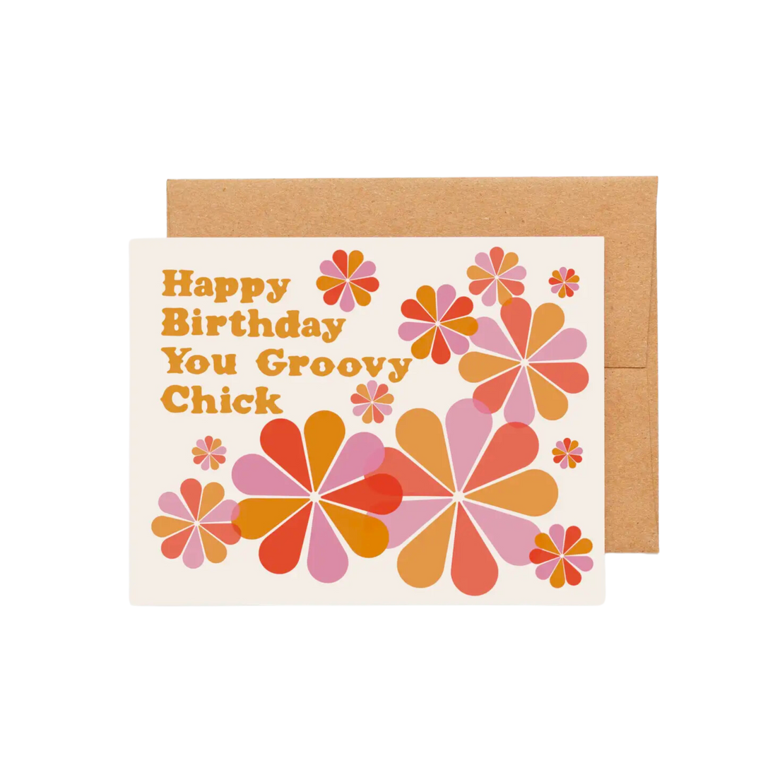 Groovy Chick Birthday Card