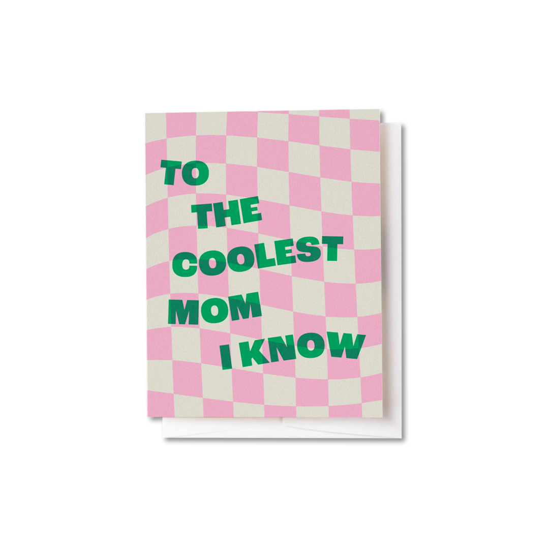 Coolest Mom Checkered Card