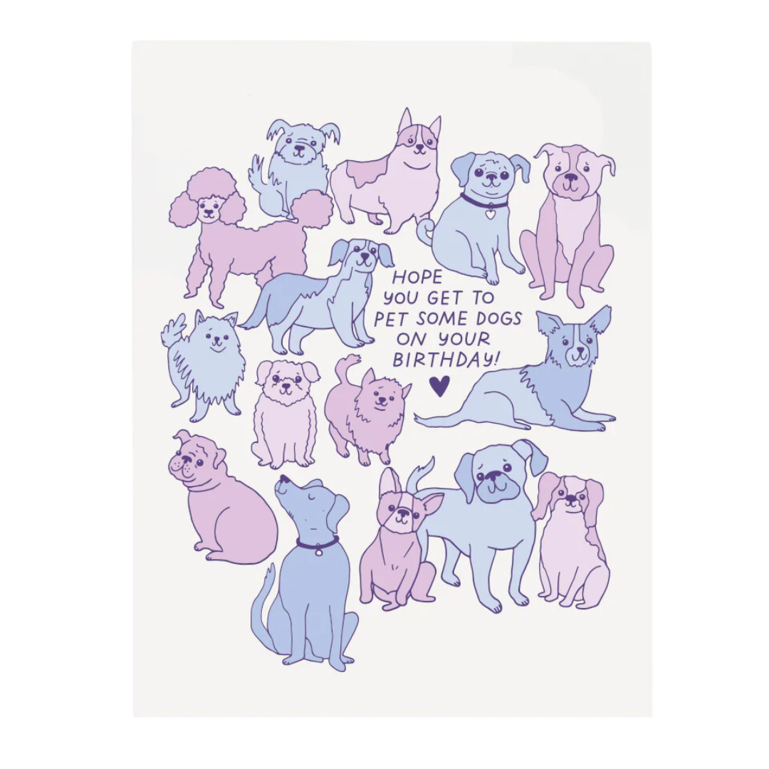 Pet Some Dogs Card