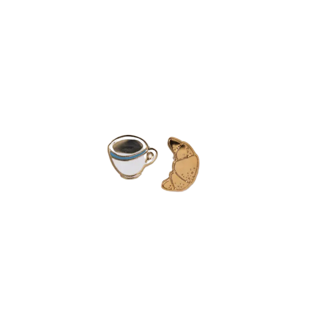 Croissant & Coffee Earrings