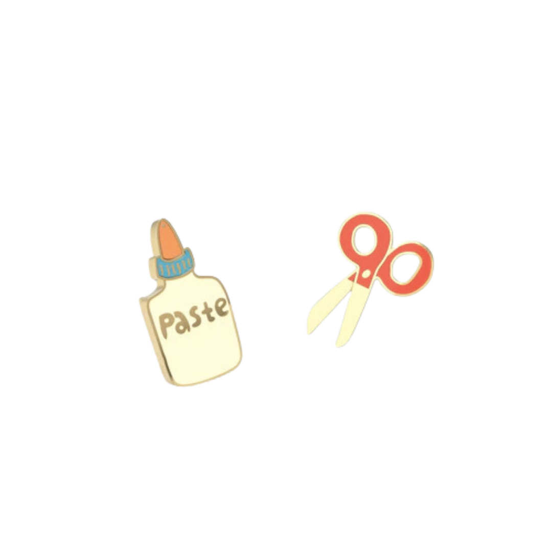 Paste and Scissors Earrings