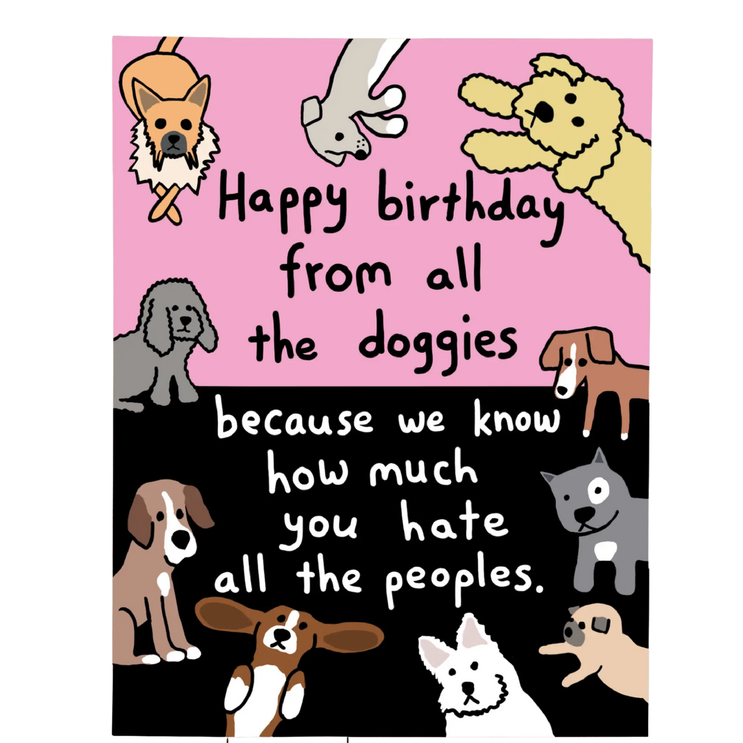 Happy Birthday from all the Doggies Card