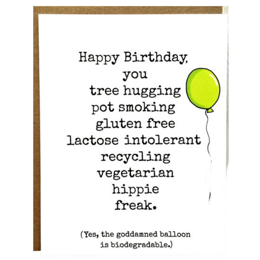Hippie Freak Birthday Card
