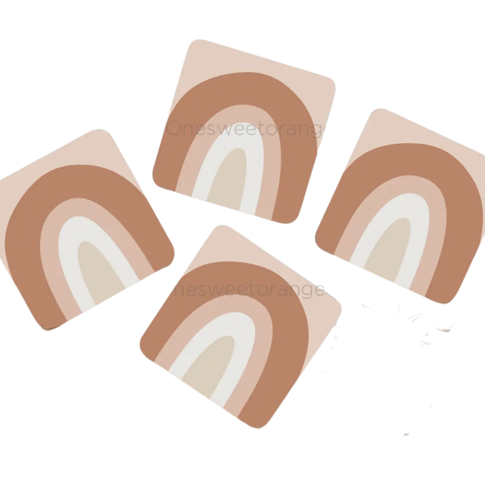 Mid Century Arch Coaster Set of 4