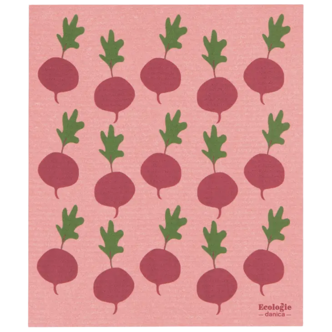 Radishes Large Swedish Dish Towel