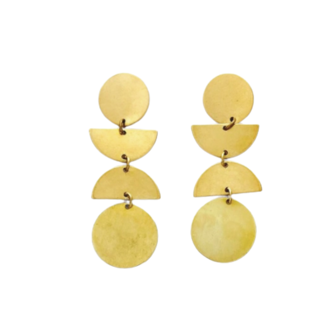 Brass Earrings No. 19