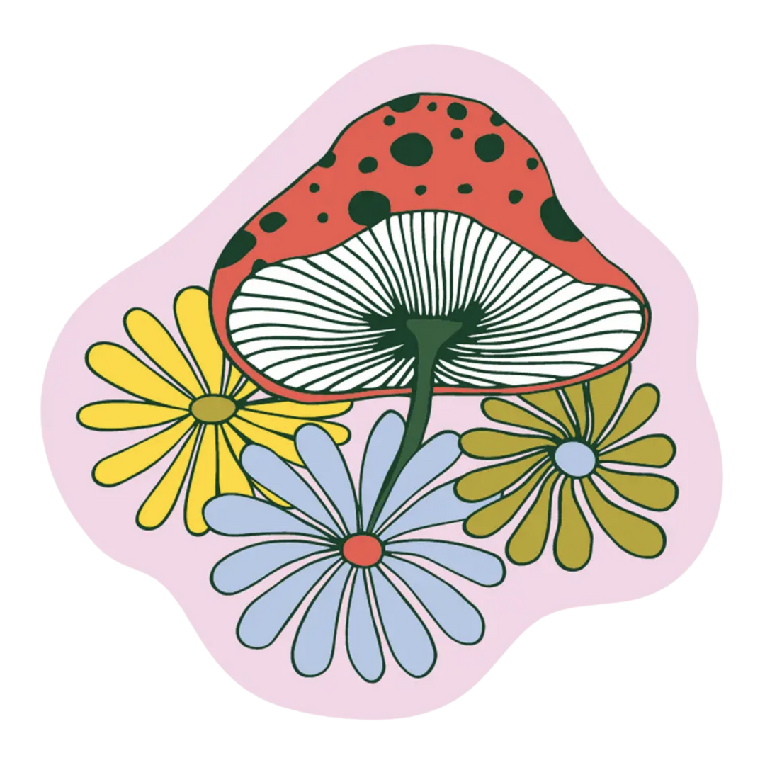 Fungi Flower Sticker