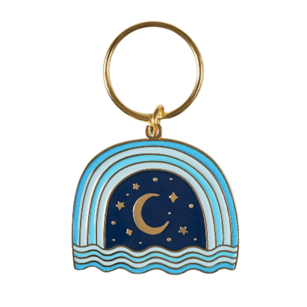 Night Sky Enamel Keychain