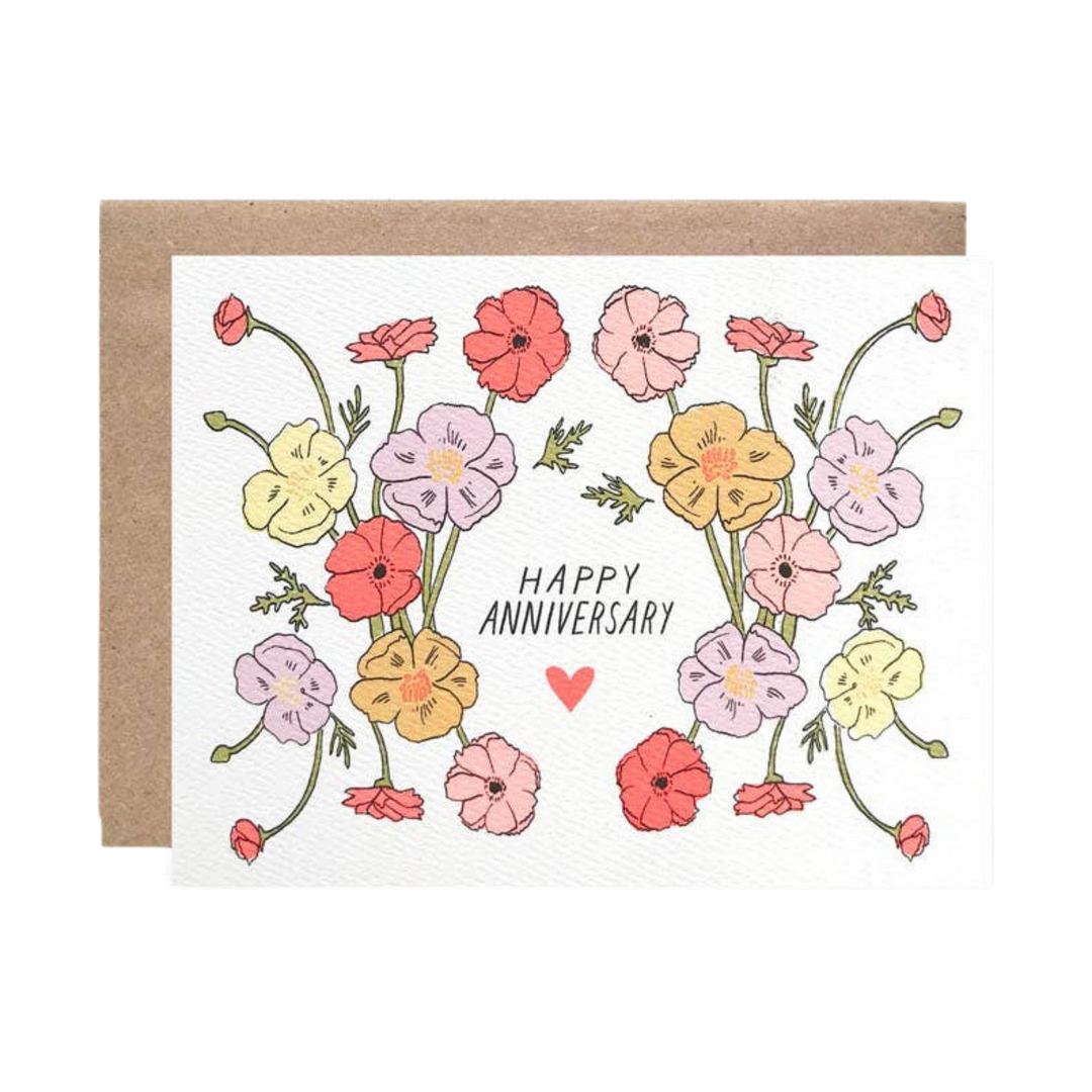 Anniversary Poppies Card