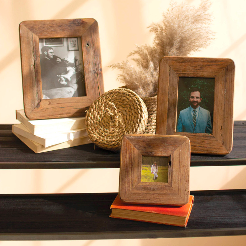 Recycled Wood Photo Frame