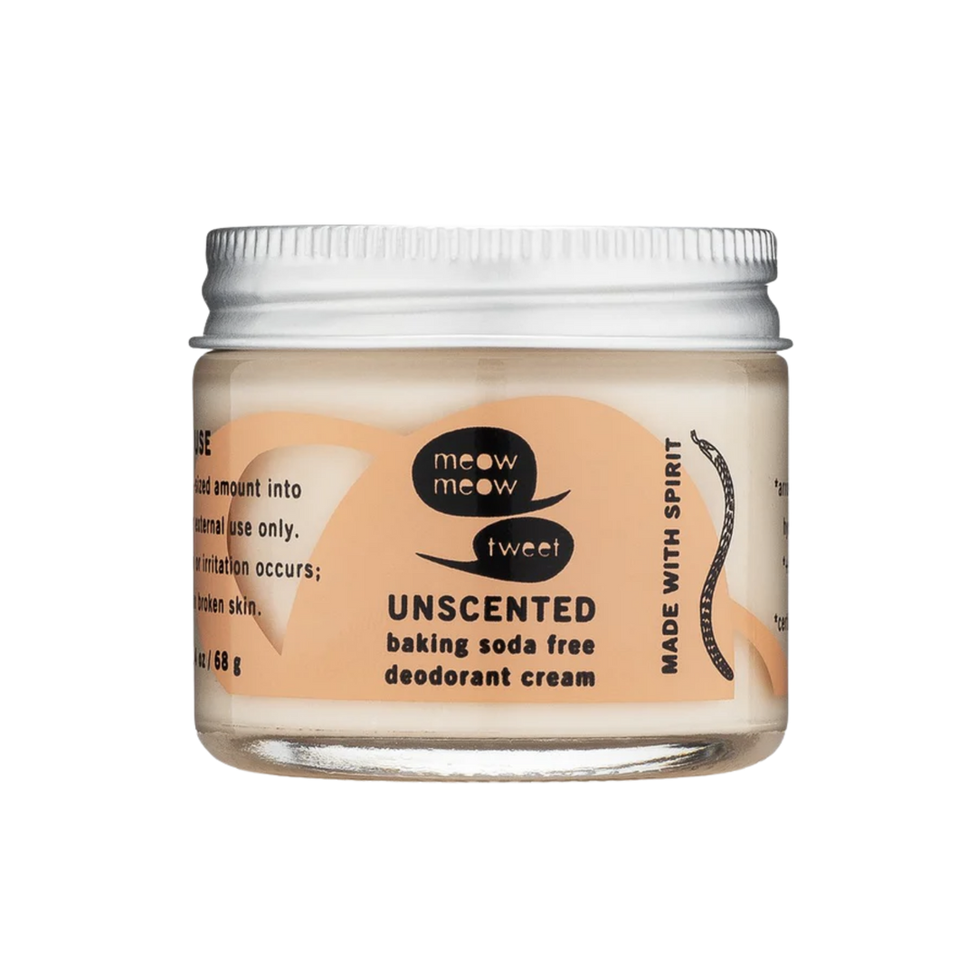 Unscented Baking Soda Free Deodorant Cream