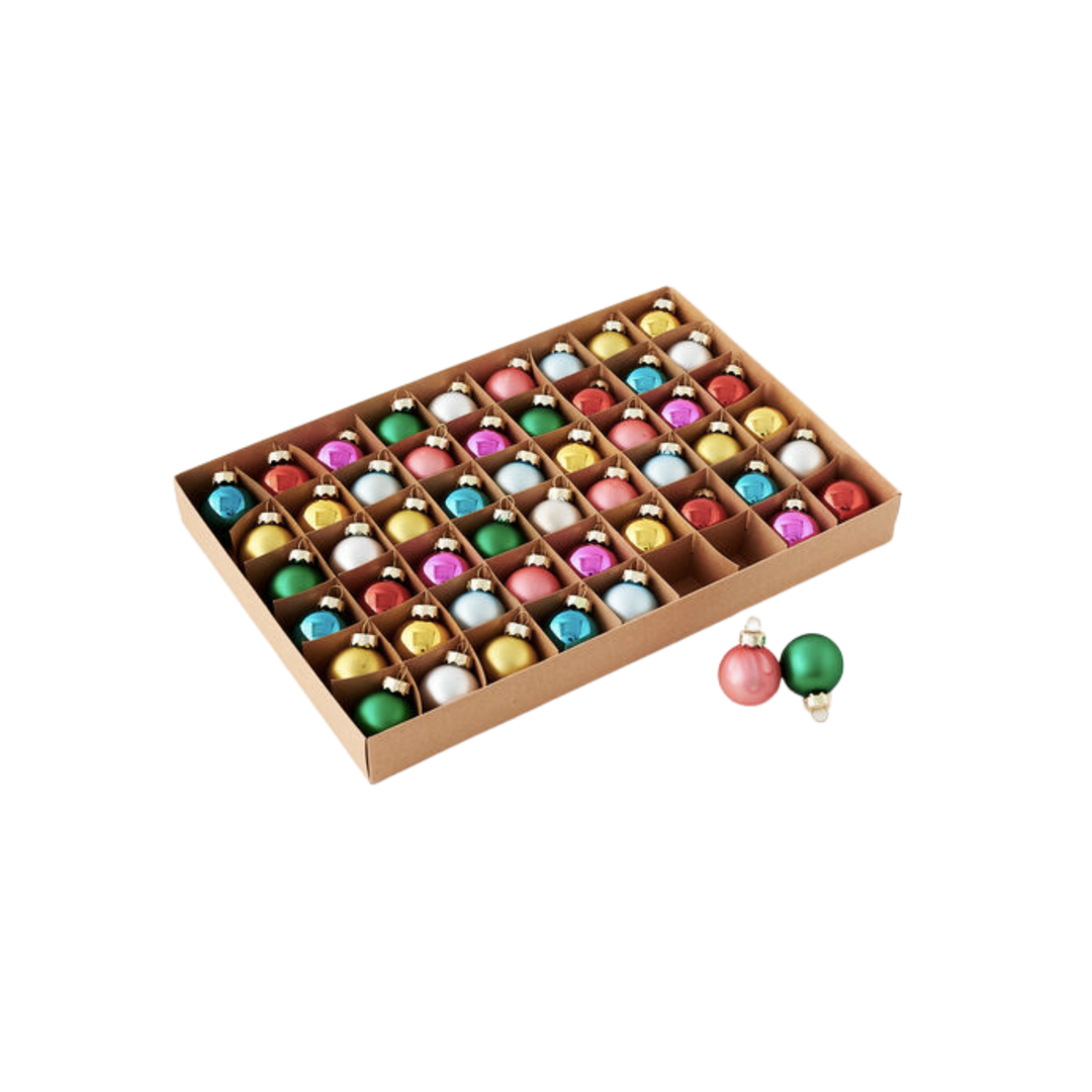 Mini Ball Ornament Set of 54