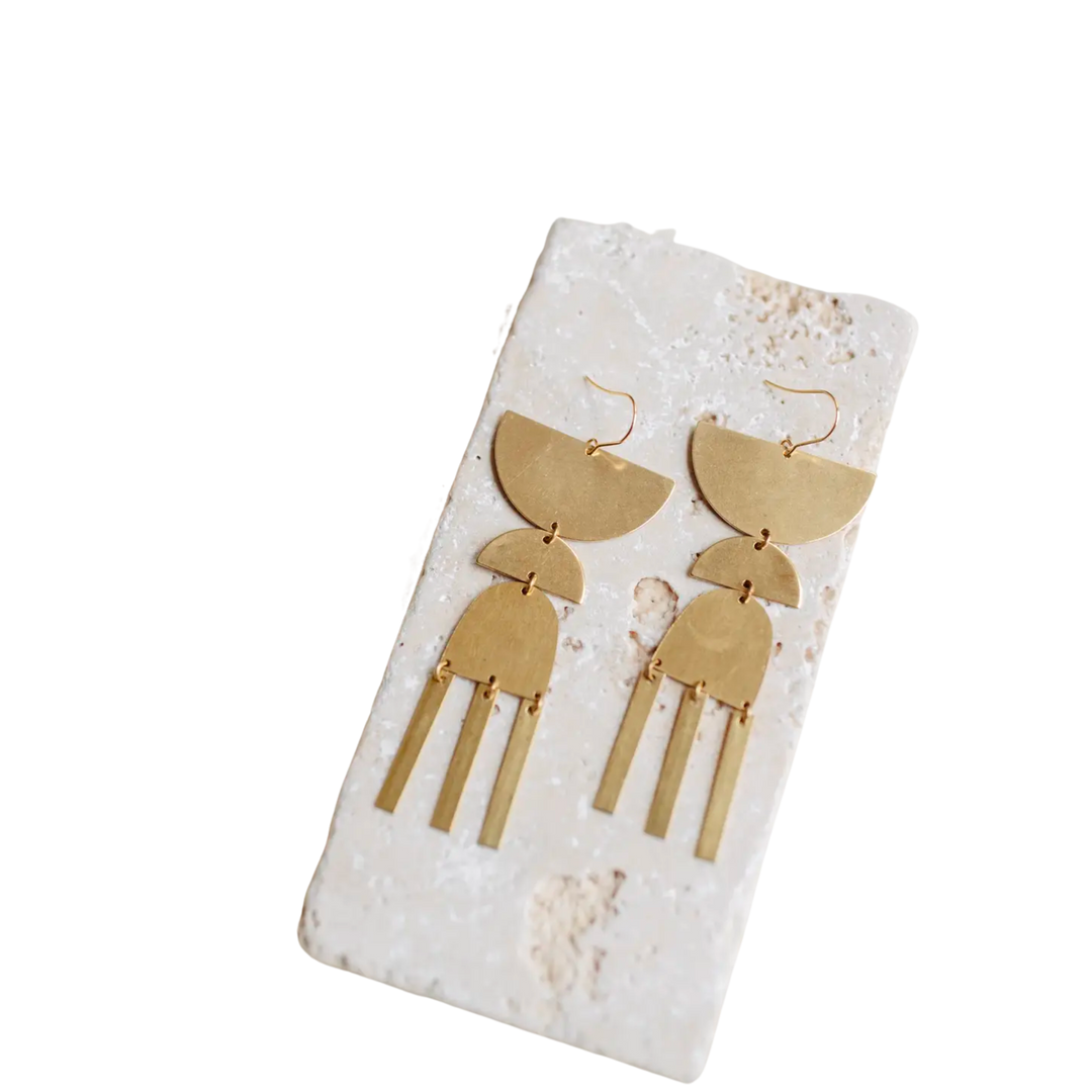 Brass Earrings No. 14