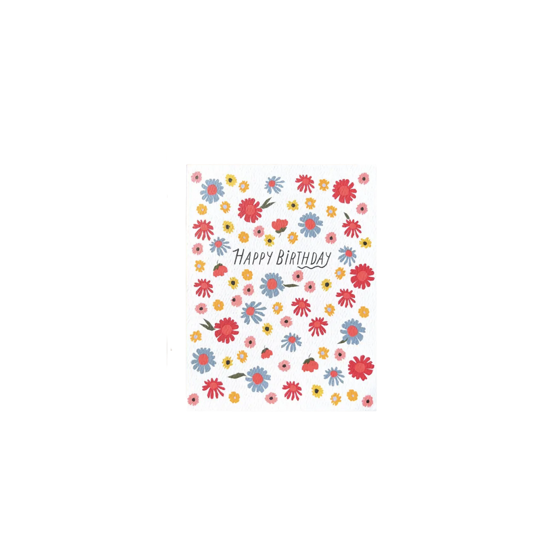 Happy Birthday Carla Florals Greeting Card