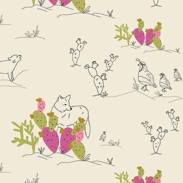 Cotton Headband - Coyote Cactus