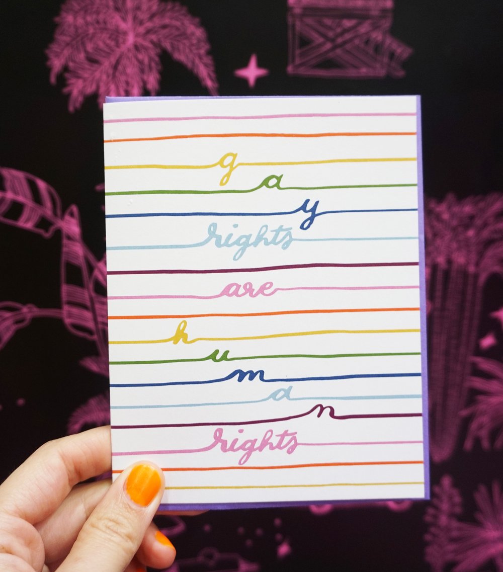 Gay Rights Greeting Card