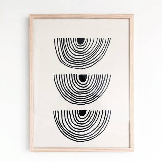Rainbow Roads Framed Textile