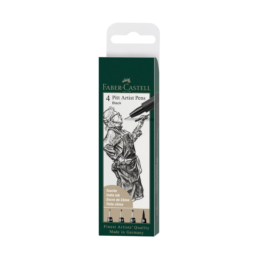 Pitt Artist Pen, #199 Black (S, F, M, B)