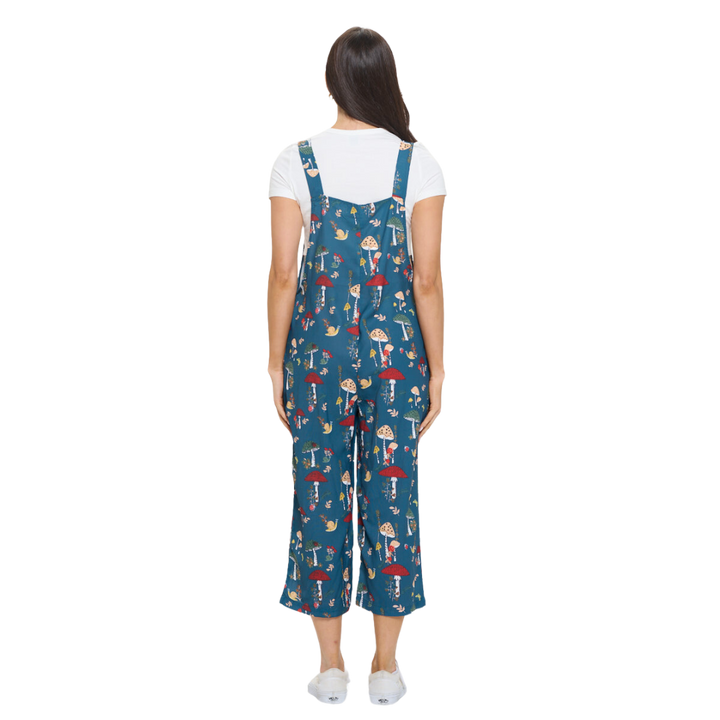 Mushroom Bug Print Overalls