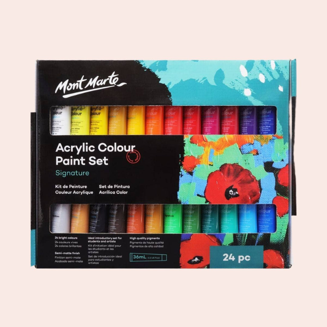 Acrylic Color Paint Set Signature 24pc x 36ml (1.2oz)