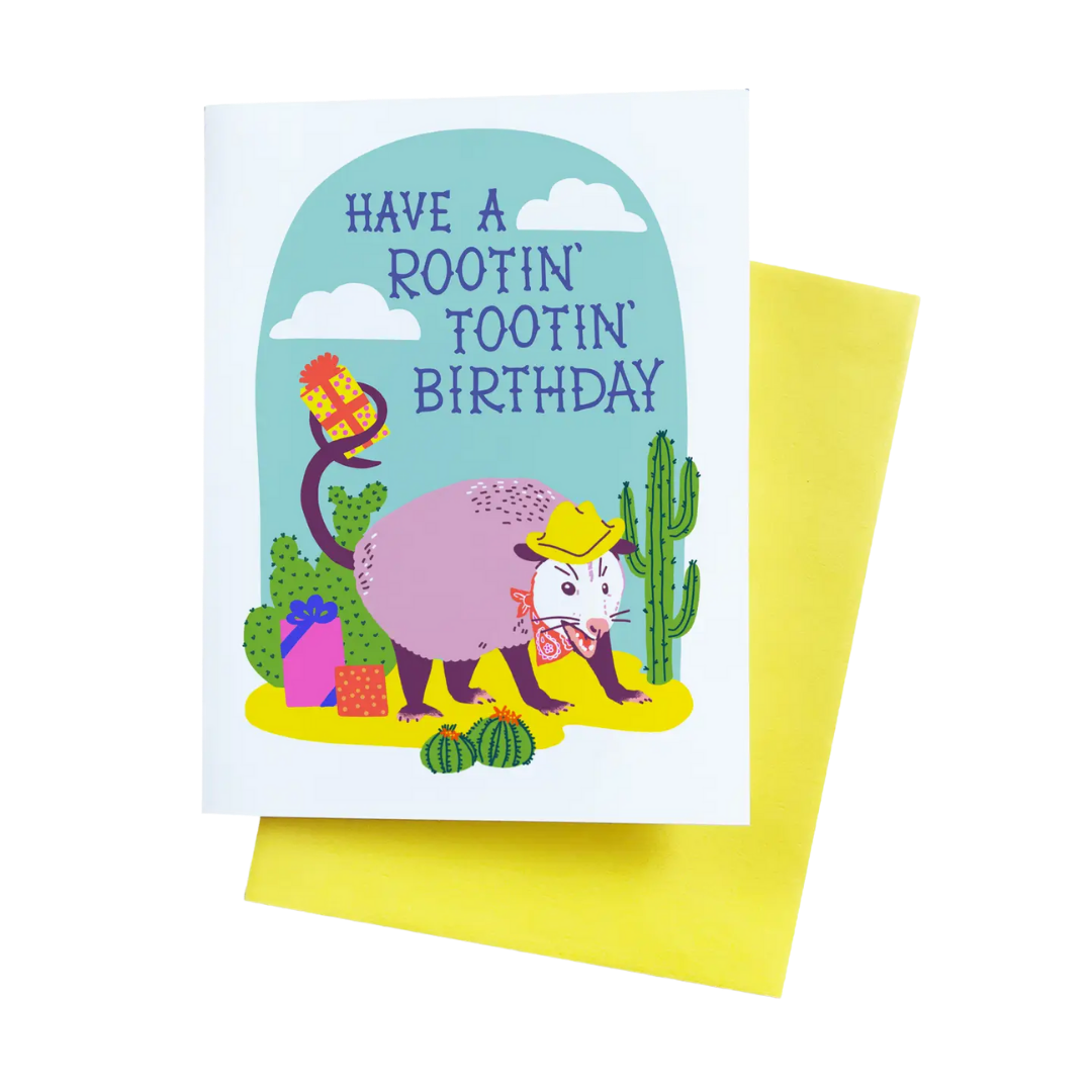Rootin'tootin' Birthday A2 Single Greeting Card