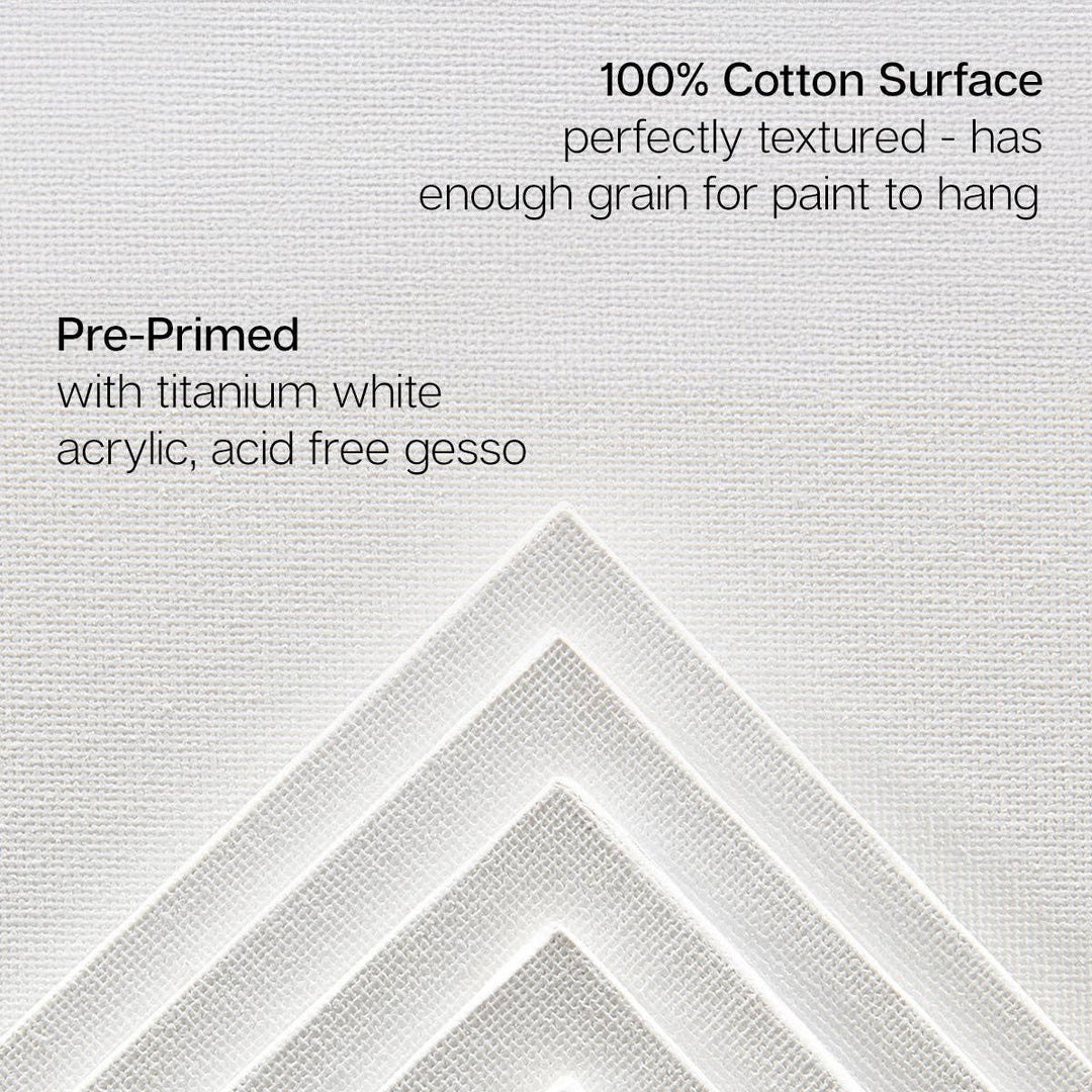 KINGART Canvas Panels 4x4 14 pc