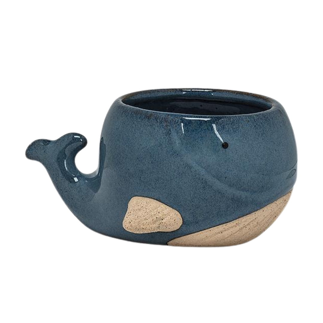 Small Blue Whale Planter