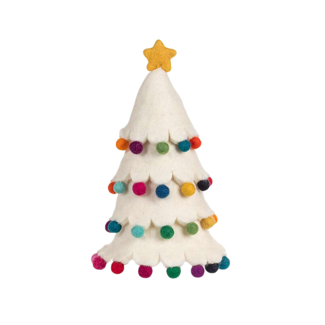 Tree with Pompoms Tree Topper