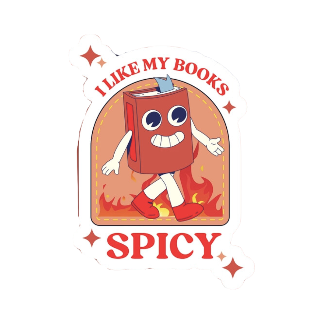 I Like My Books Spicy Sticker