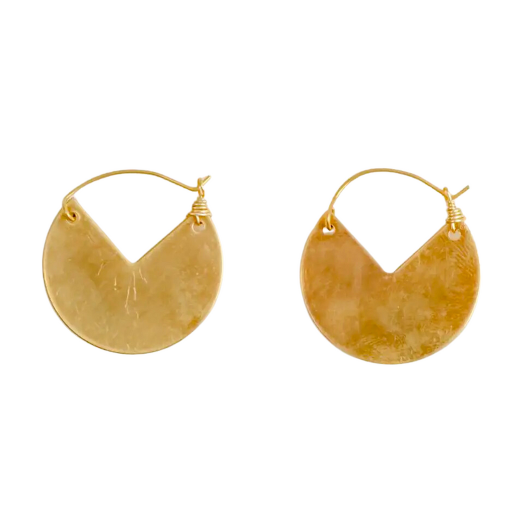 Cut Out Disc Earrings