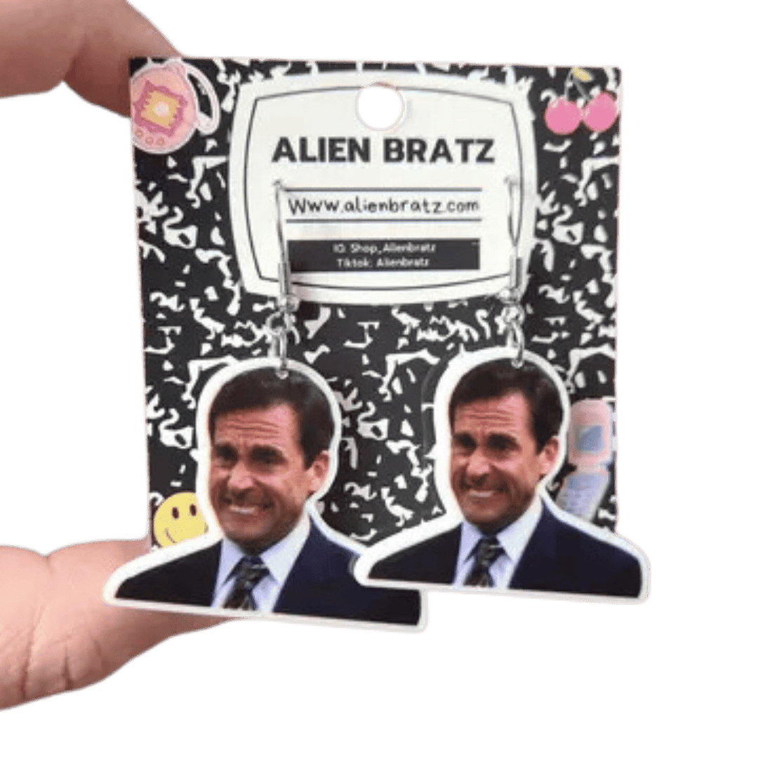 Michael Scott Funny Earrings