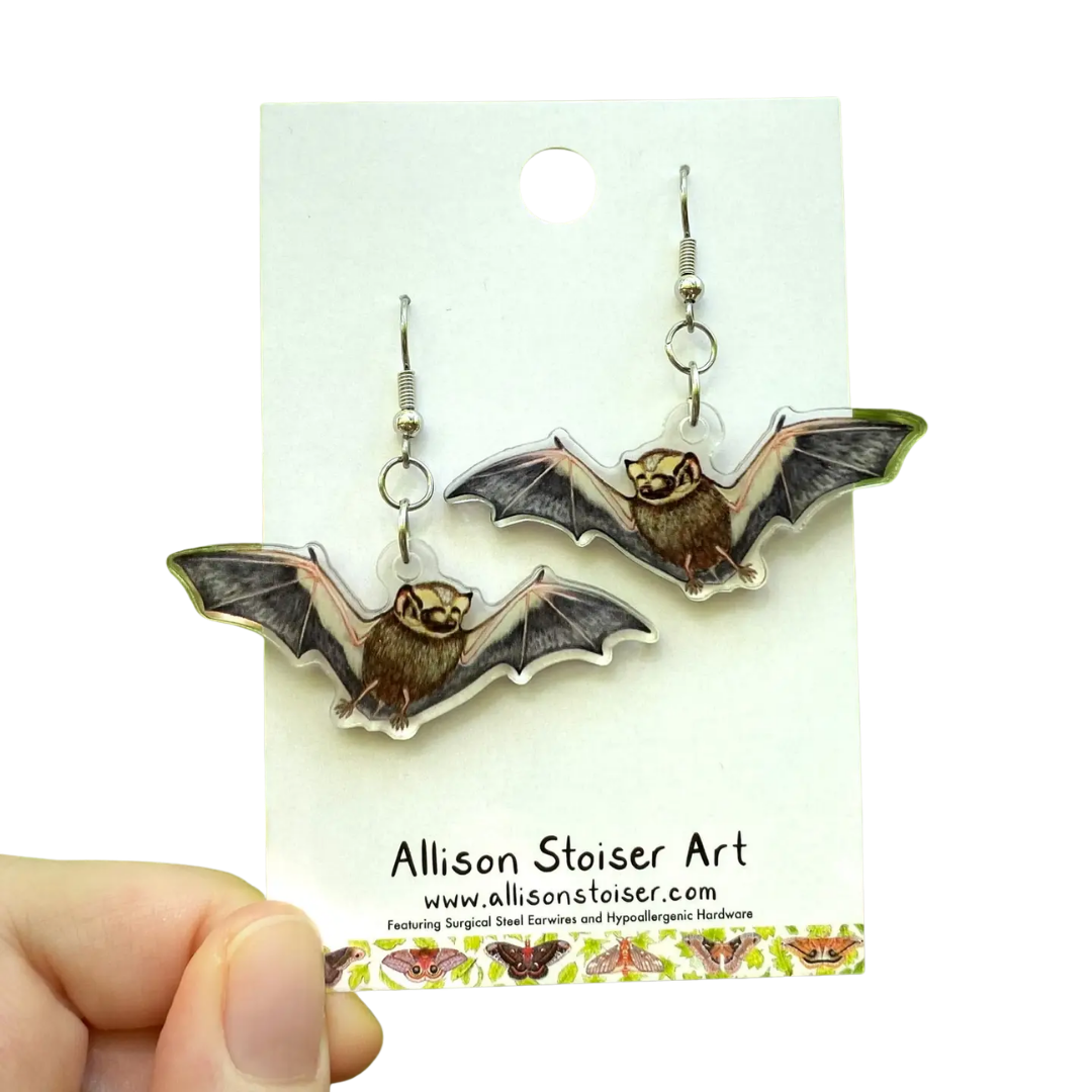 Acrylic Hoary Bat Earrings