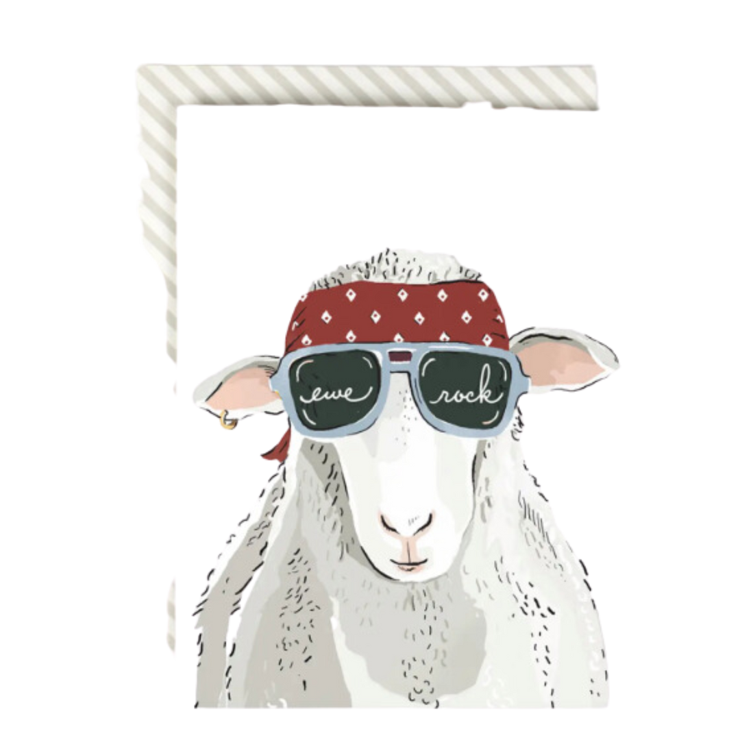 Ewe Rock Card