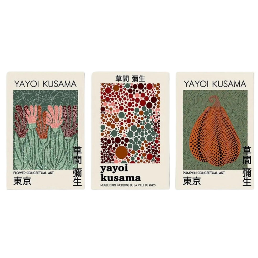 Contemporary Yayoi Kusama Retro Wall Art 18x24