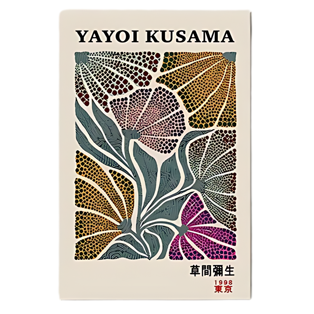 Colorful Yayoi Kusama Japanese Museum Art 18x24