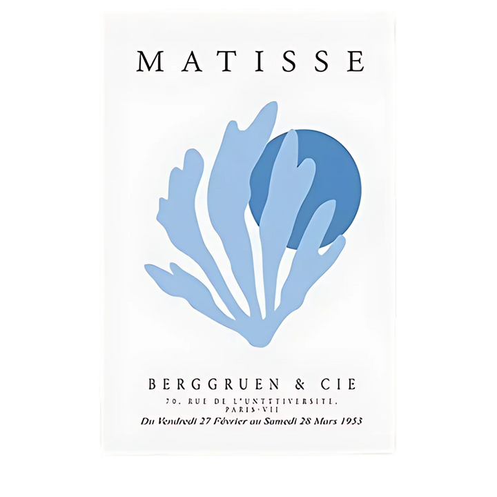 Light Blue Henri Matisse Wall Art Print 18x24