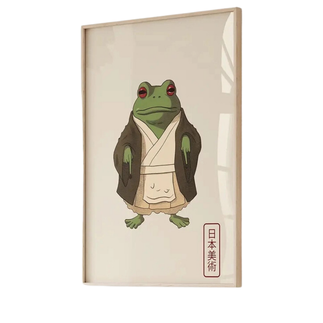 Matsumoto Hoji Frog Wall Art Print 18x24