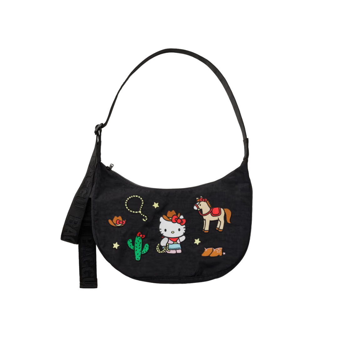 Medium Nylon Crescent Bag