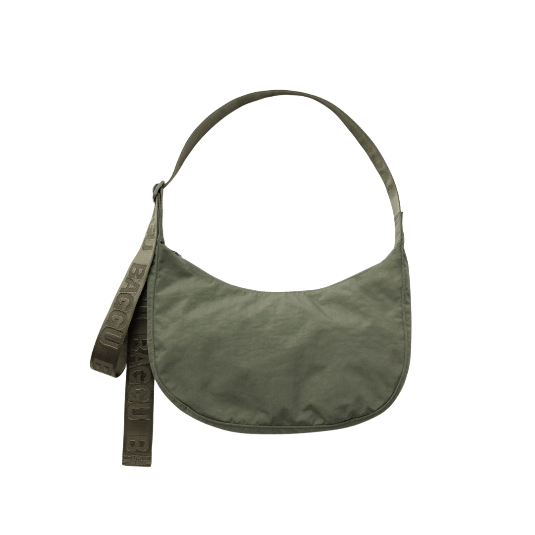 Medium Nylon Crescent Bag