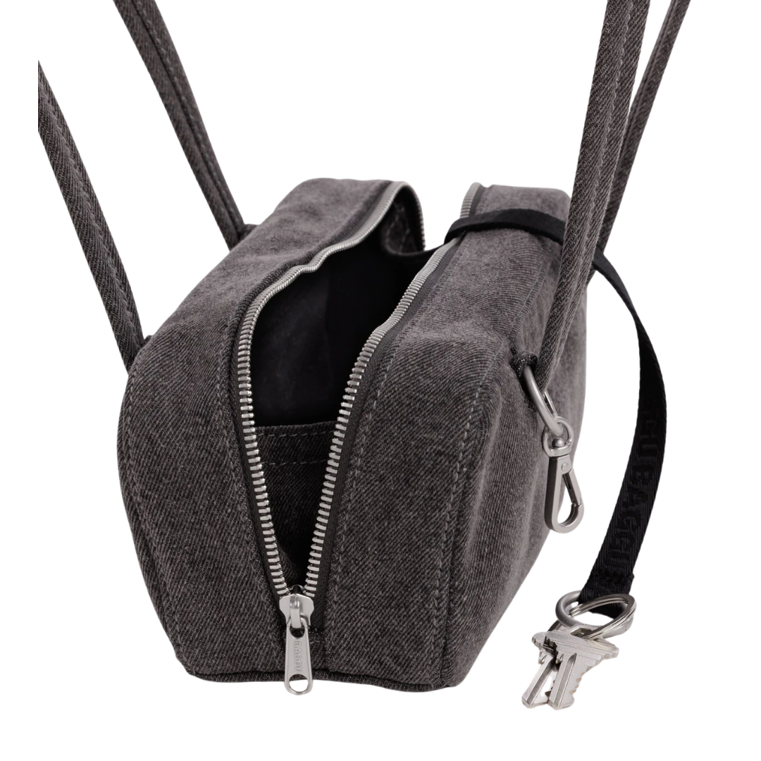 Small Denim Bowler Bag
