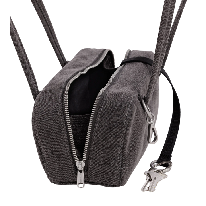 Small Denim Bowler Bag