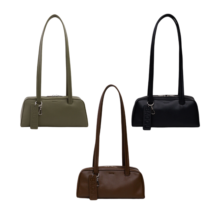 Small Recycled Leather Bowler Bag