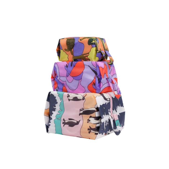 3D Zip Pouch Set