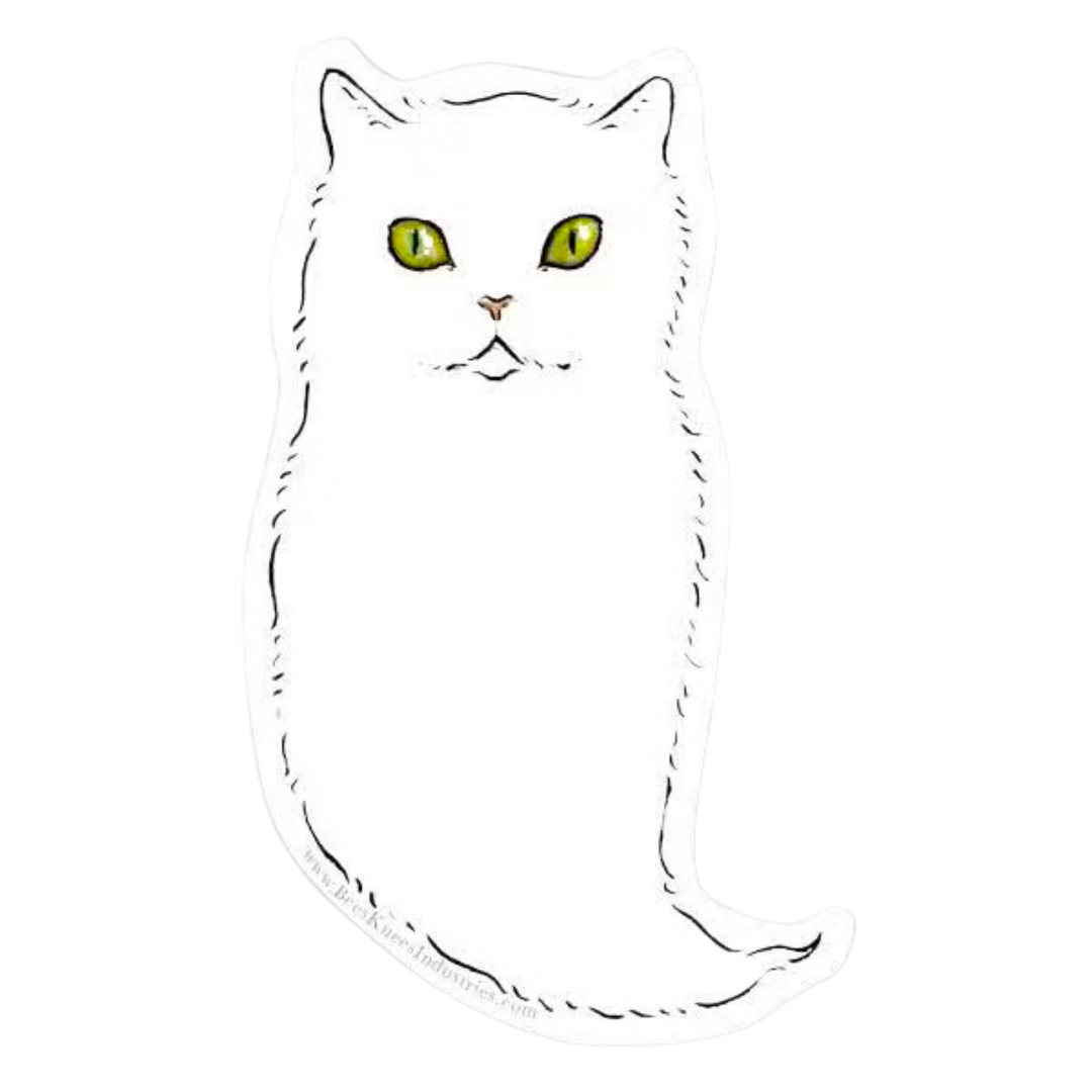 Ghost Cat Vinyl Sticker