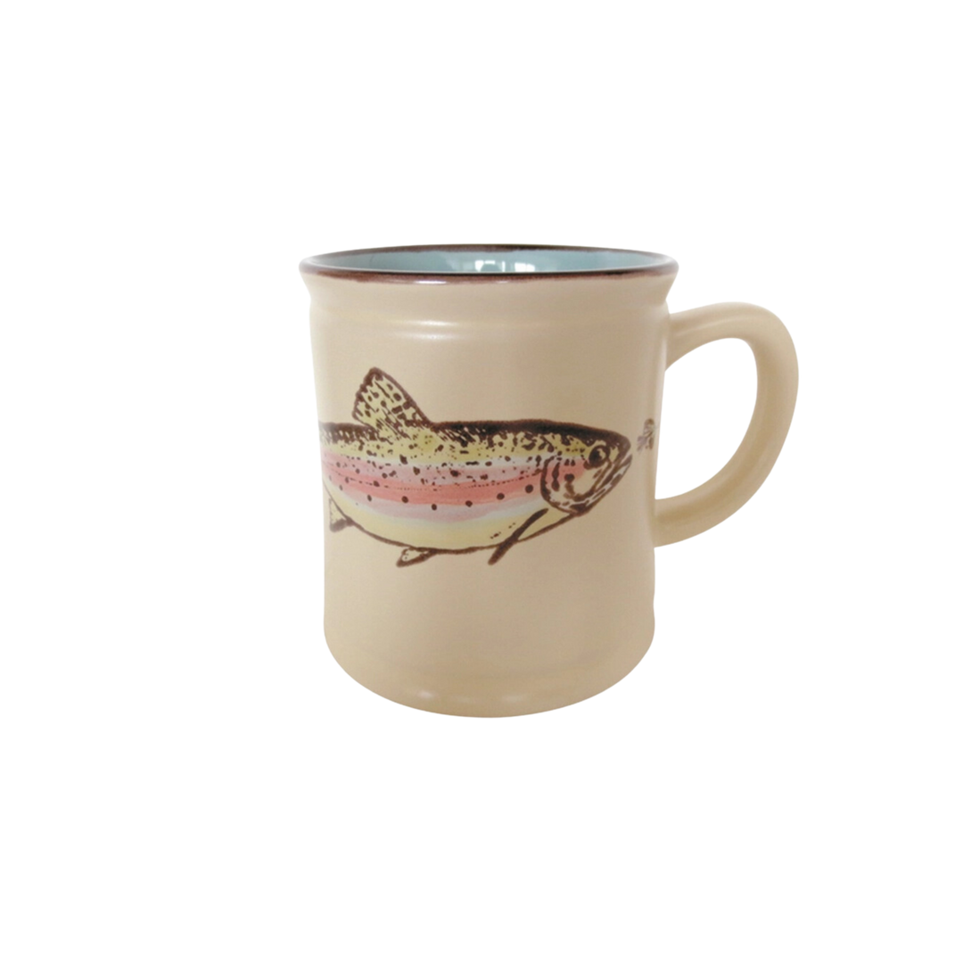 Fly Fishing Rainbow Trout 18oz Mug