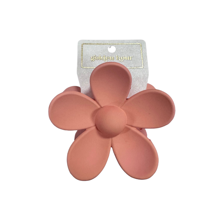 Large Flower Power Floral Hair Clip claw